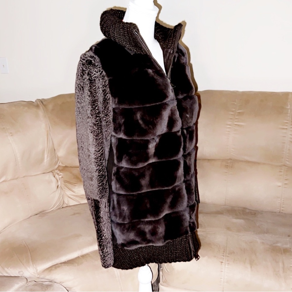 DENIMAXX COUTURE Fur and Leather Jacket